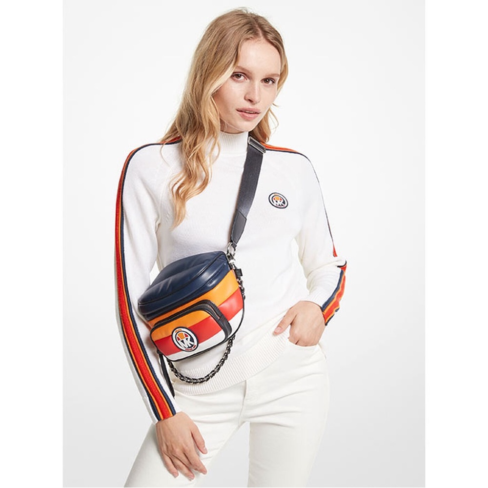 MICHAEL KORS X ELLESSE MERINO WOOL MOCK NECK SWEATER